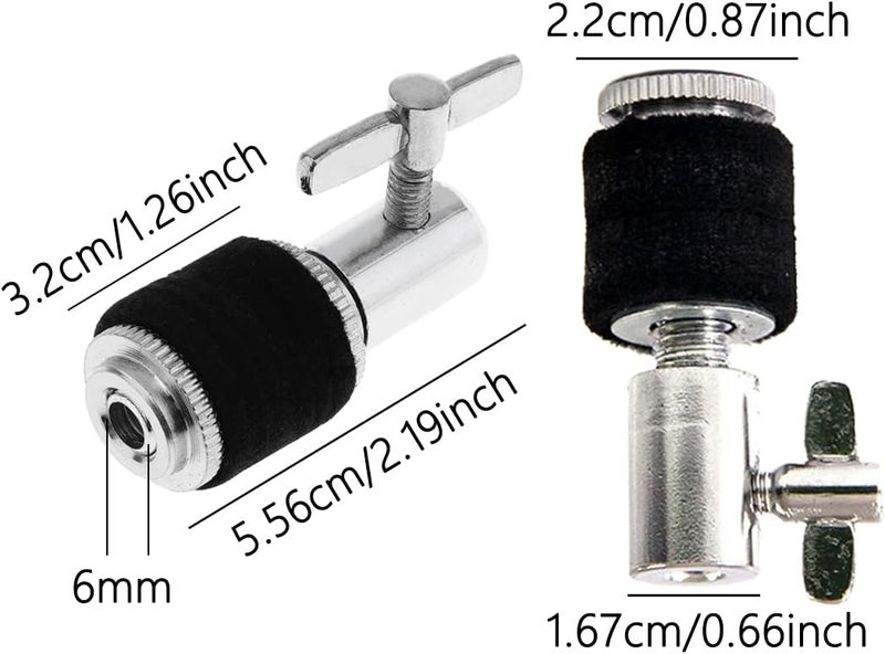 YXCCSE 2 Pack Hi Hat Clutch Jazz Drum Clutch fit 6mm 1/4" Rod, Aluminum Alloy Hi-hat Stand Post Accessory Cymbal for Hi Hat Drop Clutch Cymbal Jazz Drum Parts Accessories - Image 4